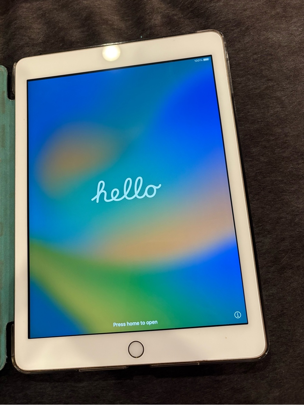 Apple iPad in White and Black - Tablet with Home Button